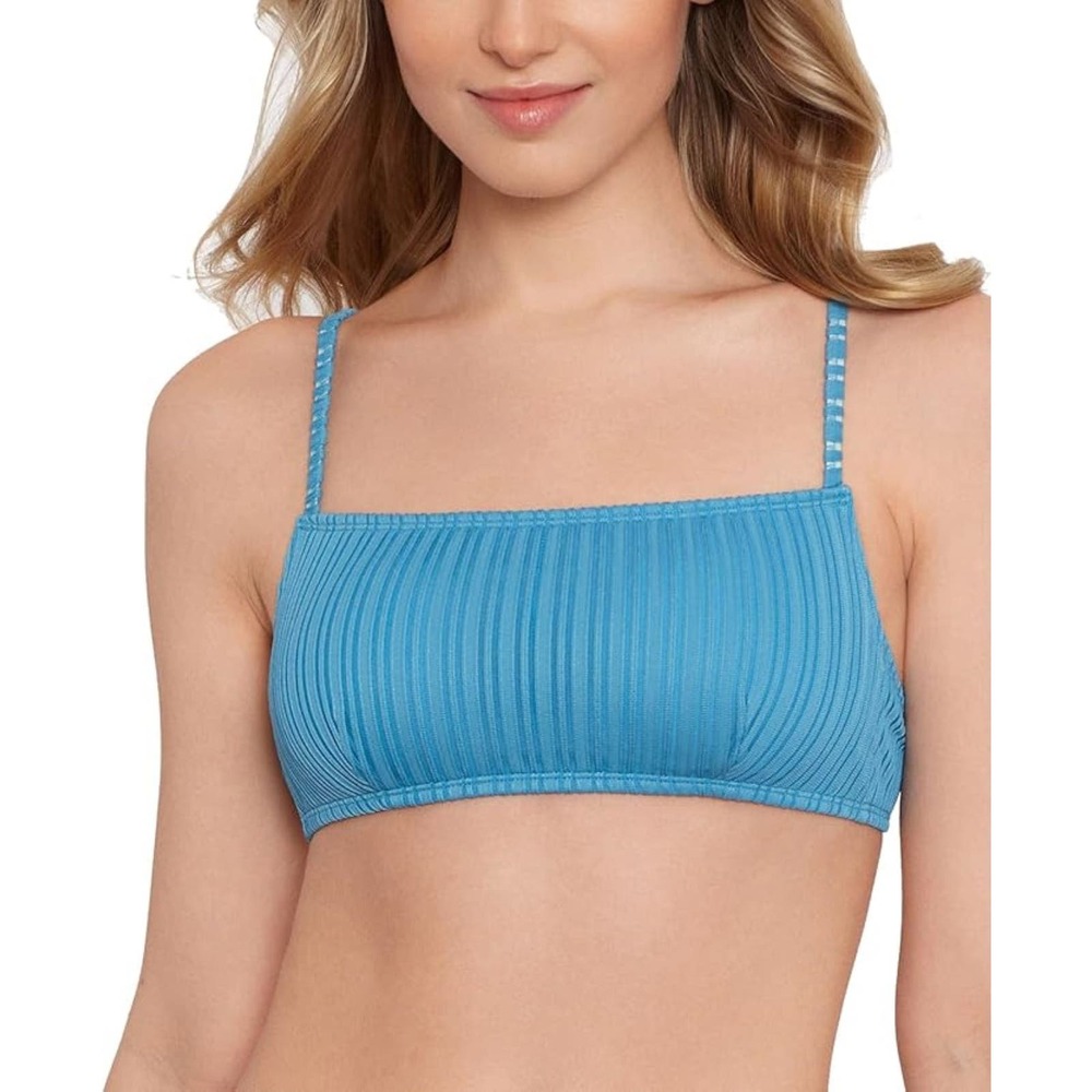 Salt + Cove Juniors Mesh Ribbed Bralette Bikini Swim Top